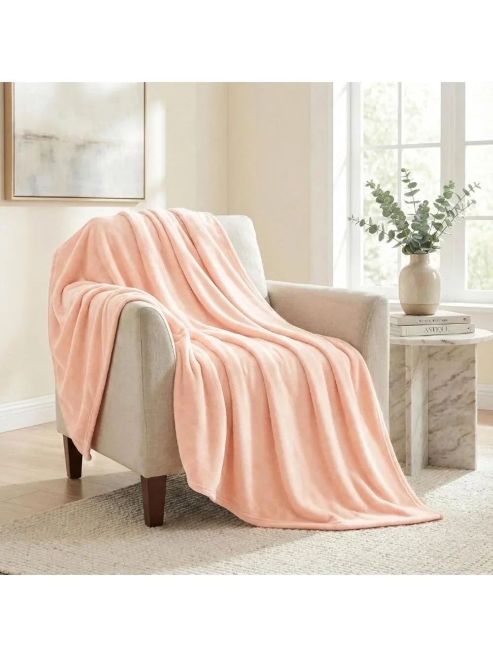 Cozy 60x80 Fleece Throw Blanket - Soft, Breathable, Perfect for Couch & Bed